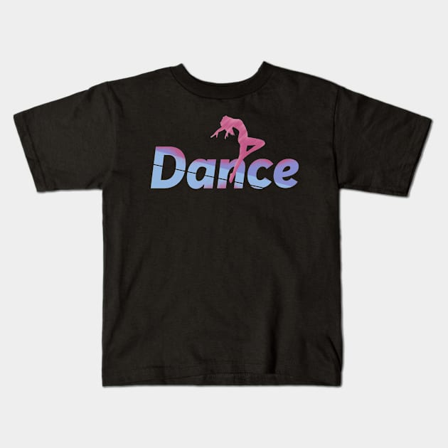 Baile moderno_ letras dance Kids T-Shirt by magenta-dream